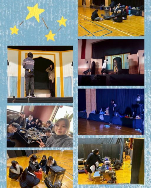 「アラジンと魔法のランプ」の合宿稽古風景🧞‍♂️✨

実寸の舞台での搬入・仕込み・演技まで、本番さながらの環境で集中して稽古‼️

初めてのことも多く、思うようにいかない場面もありましたが、その分たくさんの課題や目標も見つかりました⭐

団員みんなで力を合わせてレベルアップ中です💪

公演を楽しみに待ってくれている子どもたちに、ワクワクする舞台を届けられるようこれからも頑張ります🌈✨
⁡
#劇団歌舞人 #児童演劇 #舞台稽古 #合宿稽古 #TeamARASHIN